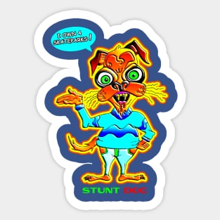 STUNT DOG 74 Sticker